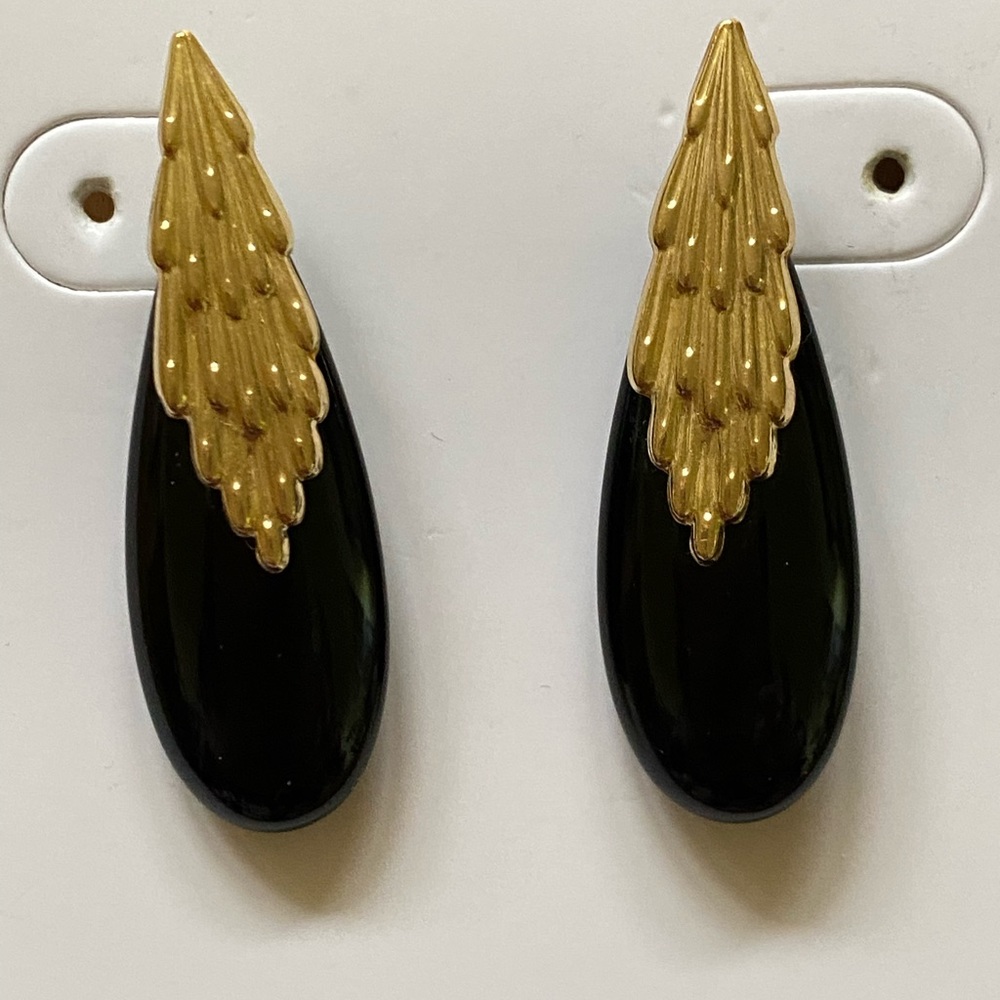 Authentic Onyx & 14 K  gold